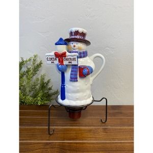 Vintage Hershey’s Chocolate Snowman Hot Cocoa Pot